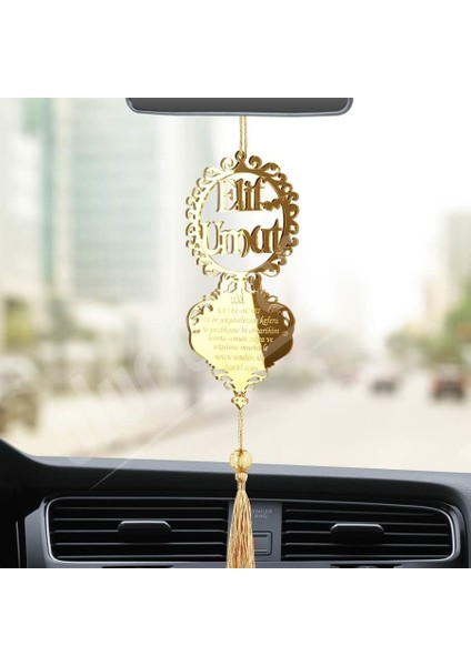 Kişiye Özel Nazar Duası Pleksi Araba Dikiz Aynası Süsü
