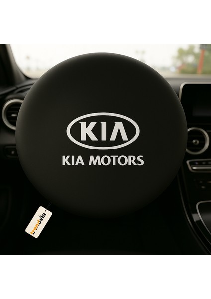 Kia Uyumlu Siyah Penye Kumaş Direksiyon Kılıfı | Direksiyon Koruma