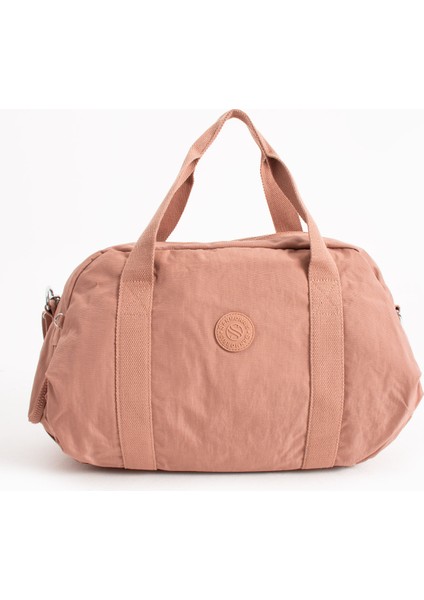 Çok Cepli Ayakkabı Bölmeli Spor El Valizi ve Seyahat Çantası Orta Boy HV3029 Pembe fiyatları