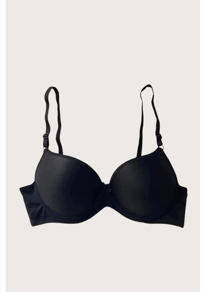 Mikro Kumaş Push Up Dolgulu Balenli Günlük Tek Destekli Sütyen