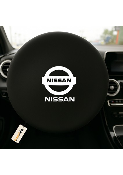 Nissan Uyumlu Siyah Penye Kumaş Direksiyon Kılıfı | Direksiyon Koruma
