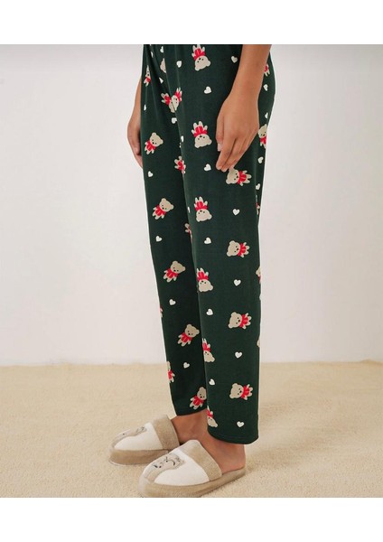 Beli Lastikli Kadın Pijama Altı