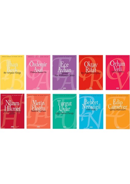 Doğan Kardeş Seçme Şiirler Seti 10 Kitap