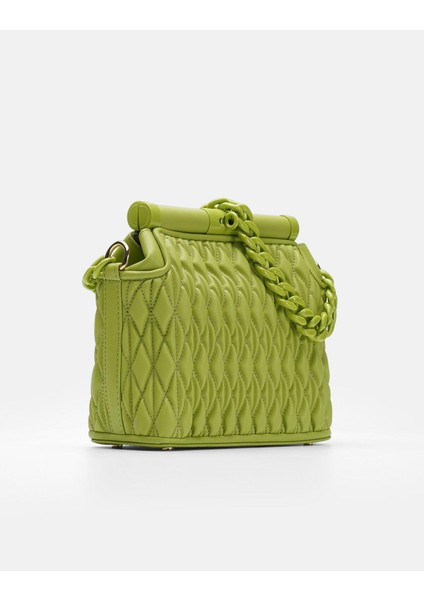 Bag Midnight Elegance Fıstık Yeşil Zincir Detaylı Suni Deri Kadın Kol ve Omuz Çantası fiyatları