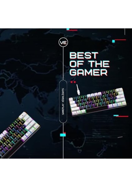 Mekanik Rgb Işıklı Gaming Oyuncu Klavyesi Red Switch Kablolu Gamer Klavye fiyatları