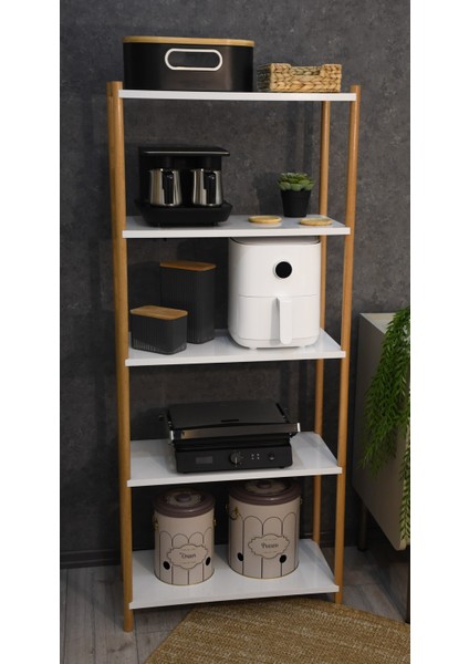 Çok Amaçlı 5 Raflı Mutfak Düzenleyici Mutfak Rafı Salon Rafı Vitrin Kitaplık modelleri