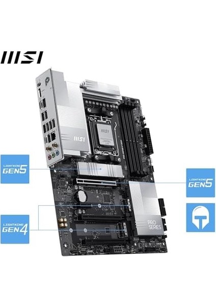 Msı Pro X870E-P Wıfı Am5 Ddr5 8200MHZ(OC) 3x M.2 Usb4 Gbps HDMI 5g Lan Wıfı 7 Rgb Atx modelleri