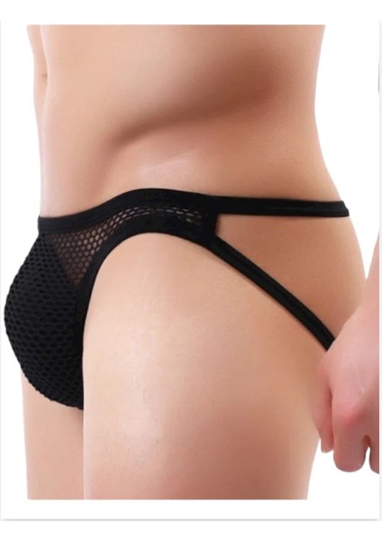 Fantezi Arkası Açık Seksi File Erkek Kilot ( Pedsiz ) fiyatları