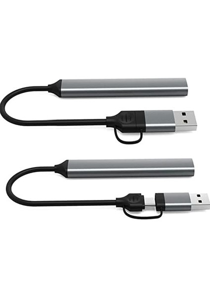 Type-C USB 3.0 7 Portlu Hub Otg Çoğaltıcı Pc Telefon Bilgisayar Uyumlu Veri Aktarımı Mouse Klavye Bağlantısı ADS303D modelleri