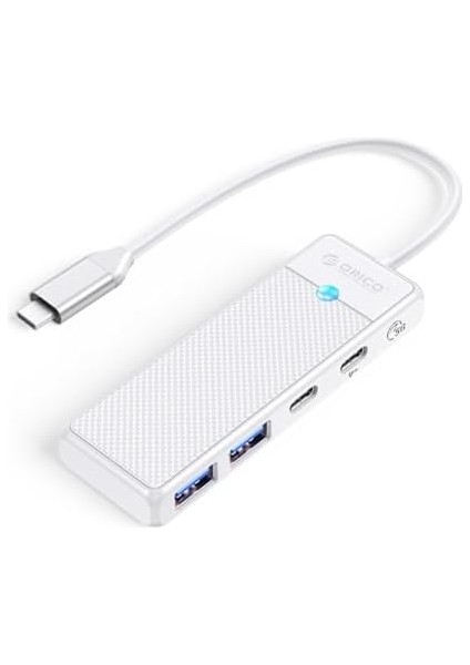 4 Portlu Type-C To USB 3.0 / Type-C Pd 100W Yüksek Hızlı 5gbps Hub Çoklayıcı Beyaz modelleri