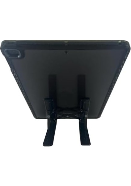 Coverzone Mini Metal Stand Katlanabilir Çantada Taşınabilir Folding Alüminyum 8 Kademeli Telefon ve Tablet Standı 13 cm Mini Dizayn | RT008 Siyah modelleri