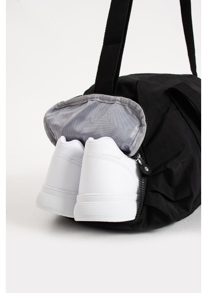 Çok Cepli Ayakkabı Bölmeli Spor El Valizi ve Seyahat Çantası Orta Boy HV3029 Siyah fırsatları