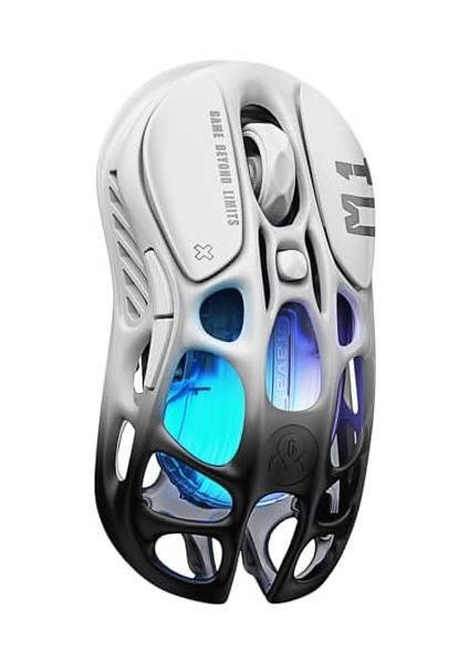 Mercury M1 Pro Kablosuz Oyun Faresi, Hafif Magnezyum Alaşımı, 26.000 Dpı, PAW3395DM Sensör, 5 Programlanabilir Düğme, Destek Kablolu/2.4ghz/bt, 200 Saate Kadar Pil Ömrü-Gradyan Siyah modelleri