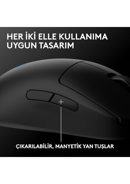G Pro 2 Lıghtspeed Kablosuz Oyun Mouse'u, Hero 2 32K Dpı Sensör, 500+ Ips, Usb-C Şarj, 4 Özelleştirilebilir Tuş, Sağ ve Sol Elle Kullanıma Uygun, Pc/mac Için, Siyah fiyatları