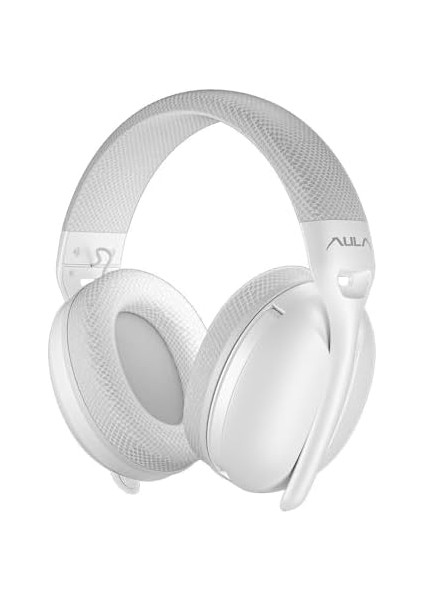 Aula S6 3 Modlu Kablosuz 3.5mm Kablolu ve Bluetooth 5.3 Mikrofonlu Gaming Oyuncu Kulaklığı Beyaz Ultra Hafif Hafızalı Sünger 40MM Sürücülü Gürültü Önleyici modelleri
