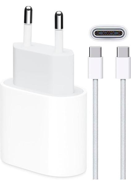 Bydiz 35W Usb-C 16/15/pro/max/plus Güç Adaptörü Set Gan Tech Type-C Hızlı Şarj Cihazı
