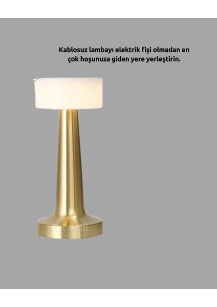 Touch Gece Lambası – Dokunmatik Kontrol, Kablosuz Kullanım, Metal Gövde modelleri
