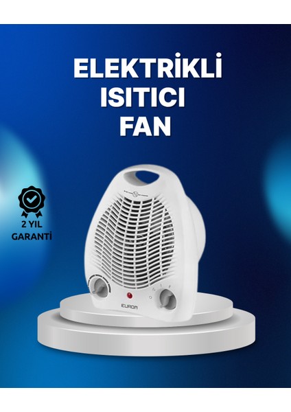 Mini Elektrikli Isıtıcı – 2000W Güç, Fanlı Isıtma, 3 Isı Modu