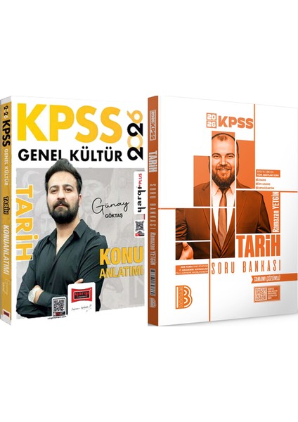 2026 Kpss Tarih Konu Anlatımı (Günay Göktaş) - 2026 Kpss Tarih Tamamı Çözümlü Soru Bankası