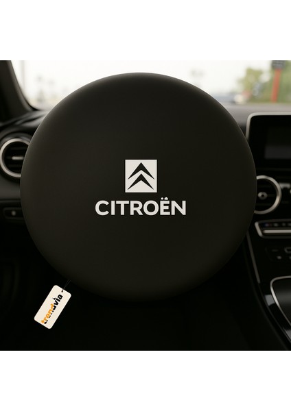 Citroen Uyumlu Siyah Penye Kumaş Direksiyon Kılıfı | Direksiyon Koruma