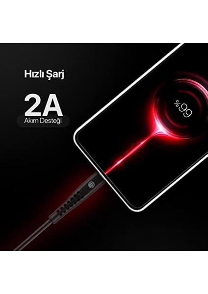 By Usb-A - Lightning 2A Şarj Kablosu 300CM-SIYAH - 3DK37S fiyatları