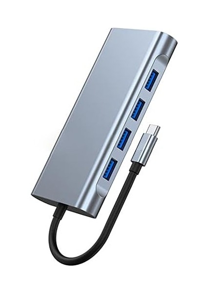 11 In 1 Type-C To USB Hub HDMI (4k),audio/, Type-C/, 4x USB 3.0/, Lan/, Vga/, Sd Card Reader Çevirici Hub 10 Port Adaptör Dönüştürücü Çoklayıcı fiyatları