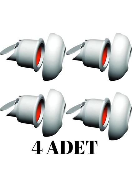 4 Adet Koku Önleyici Çekvalfli Adaptör Contaø50 Lavabo & Eviye Gideri Için