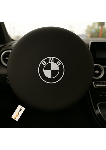 Bmw Uyumlu Siyah Penye Kumaş Direksiyon Kılıfı | Direksiyon Koruma