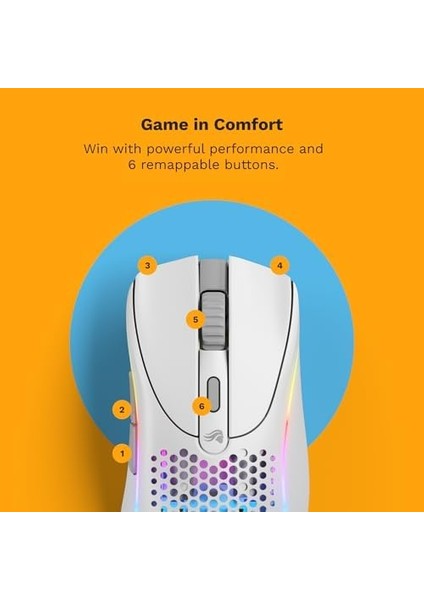 Oyun Modeli D 2 Kablosuz Oyun Faresi - Süper Hafif 66 G, 210 Saate Kadar Pil, 26K Opt. Sensör, 6 Program. Tuşlar, 80 Milyon Tıklama, Fps, Mmo, Moba - Mat Beyaz modelleri