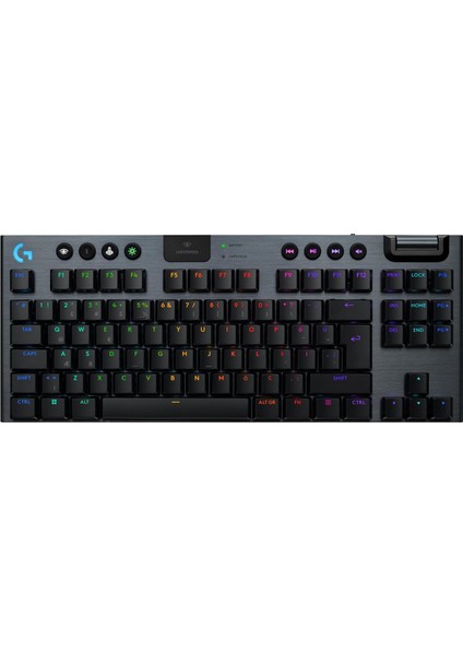 G G915 x Lıghtspeed Tkl Düşük Profilli Kablosuz Oyun Klavyesi, Çift Katmanlı Pbt Tuş Kapakları, Programlanabilir Tuşlar Rgb Arka Aydınlatma, Alüminyum Kaplama, Pc/mac Uyumlu, Ingilizce, Siyah