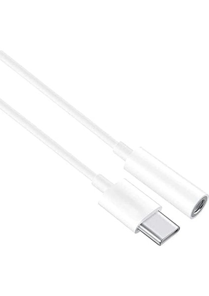 Type-C (Usb C) To 3.5mm Aux Dönüştürücü Adaptör Kulaklık Dönüştürücü Beyaz modelleri