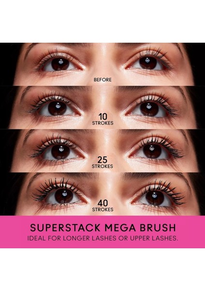 Mini Macstack Daha Uzun Daha Hacim Etkili Maskara (8ml)