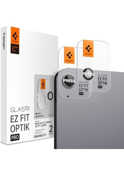 iPad Air 13 Inç/air 11 Inç M3 (2025) / M2 (2024) ile Uyumlu Kamera Lens Camı Koruyucu Kolay Kurulum Glas.tr Ez Fit Optik Pro (2 Adet) Space Gray - AGL07801 fiyatları