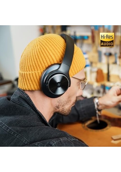Oneodio A10 Bluetooth Kulak Üstü Kulaklık, Hibrit Aktif Gürültü Önleme Özellikli Kablosuz Kulaklık, Hi-Res Ses, Derin Bas, Seyahat Için Mikrofon, Ev, Ofis Için (Siyah) modelleri