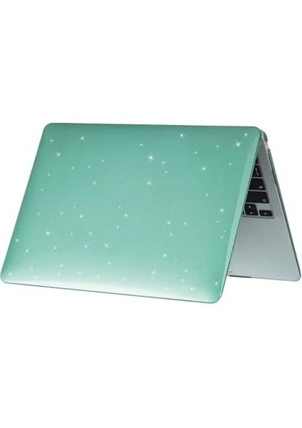 MacBook Air 13 Inç M1 Kılıf, Simli Kristal Parlak Şeffaf Kapak, A2337 A2179 A1932 ile Uyumlu Id Model, Sert Ince Dayanıklı Koruma, Çizilmeye Darbeye Karşı Tasarım Koyu Yeşil modelleri