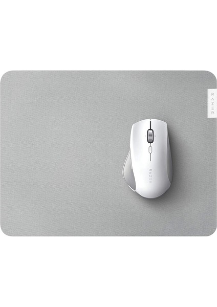Pro Glide - Ofis Konforu ve Verimliliği Için Yumuşak Fare Altlığı (Dokulu Kumaş Yüzeyi, Kaymaz) Beyaz