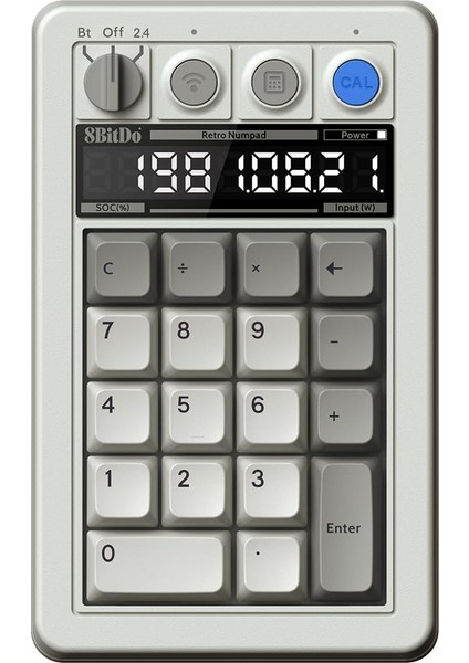 8bitdo Retro 18 Mechanical Numpad, Supports Calculator Mode, Bluetooth/2.4g/wired Numpad For Windows And - M Edition