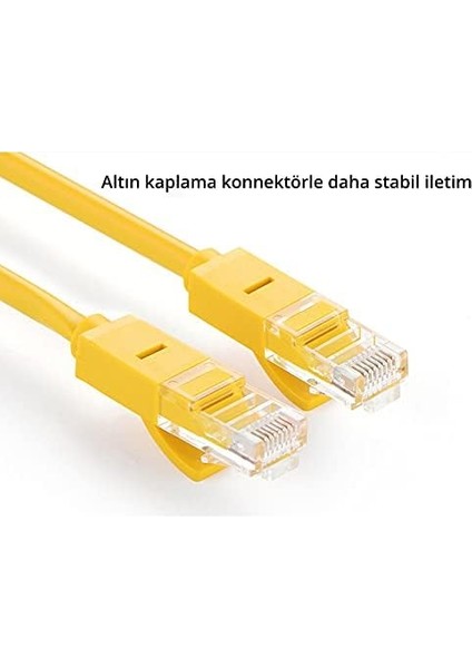 CAT5E Ethernet Kablosu, 1 Metre, Sarı modelleri
