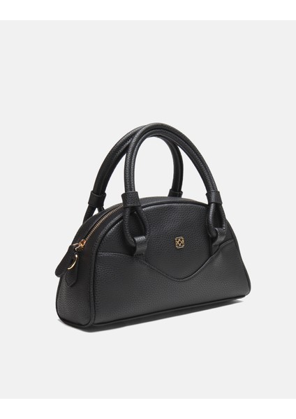 Bag Urban Knot Siyah Suni Deri Fermuarlı Çok Gözlü Kadın Kol ve Askılı Omuz Çantası fiyatları