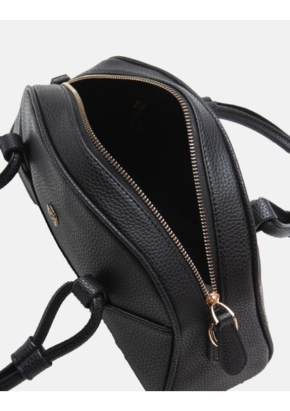 Bag Urban Knot Siyah Suni Deri Fermuarlı Çok Gözlü Kadın Kol ve Askılı Omuz Çantası fırsatları