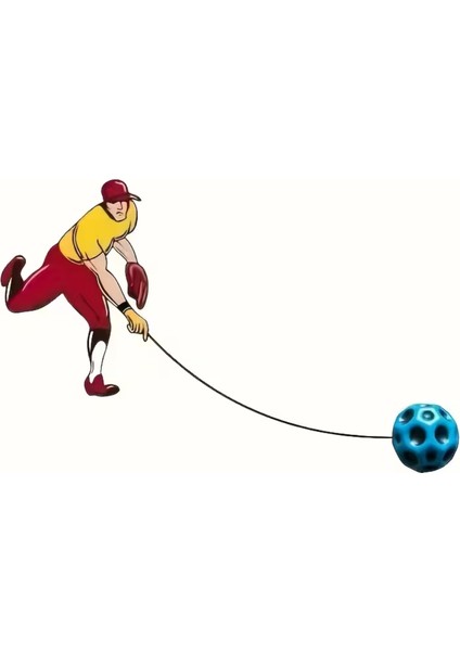 Bileğe Takılan Zıplayan Ay Topu, Ipli Stres Topu, Çocuk ve Yetişkin Için El-Göz Koordinasyonu ve Motor Beceri Geliştirici Oyuncak, Geri Dönen Seken Top fırsatları