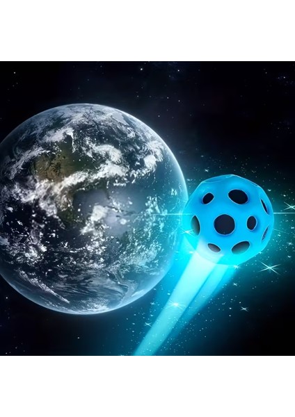 Bileğe Takılan Zıplayan Ay Topu, Ipli Stres Topu, Çocuk ve Yetişkin Için El-Göz Koordinasyonu ve Motor Beceri Geliştirici Oyuncak, Geri Dönen Seken Top