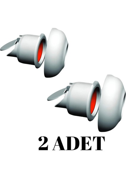 2 Adet Koku Önleyici Çekvalfli Adaptör Contaø50 Lavabo & Eviye Gideri Için