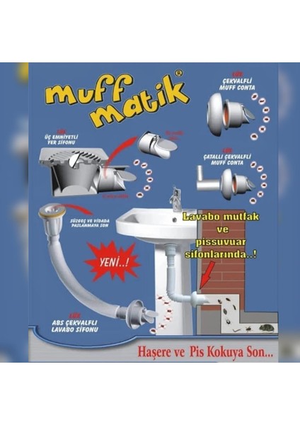 2 Adet Koku Önleyici Çekvalfli Adaptör Contaø50 Lavabo & Eviye Gideri Için fiyatları