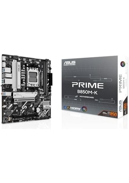 Prıme B850M-K Amd B850 Am5 Ddr5 8200 Dp HDMI Çift M2 Usb3.2 Aura Rgb 2.5gbit Lan Matx 8+2+1 Güç Aşamaları, 1xgen5 M.2, Advanced Aı Pc-Ready fiyatları