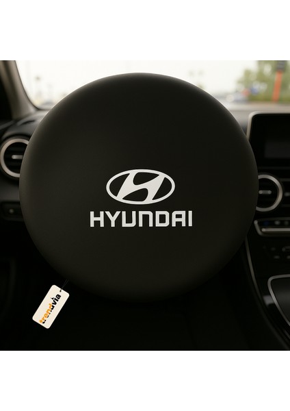Hyundai Uyumlu Siyah Penye Kumaş Direksiyon Kılıfı | Direksiyon Koruma