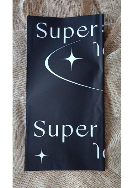 Siyah Çiçek Ambalaj Kağıdı 5’li – “super Love You” Yazılı Romantik Tasarım modelleri