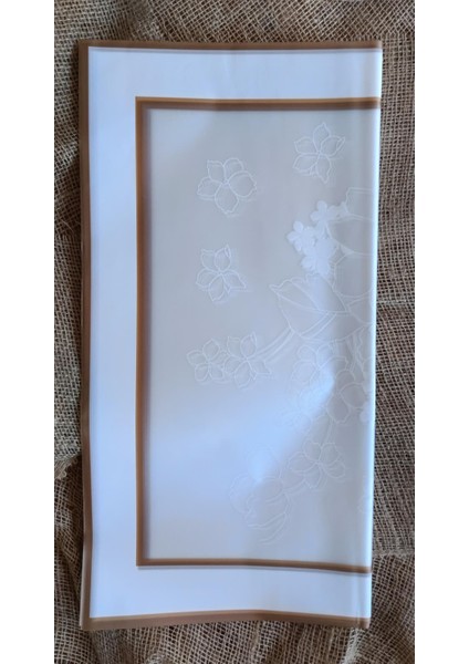 Beyaz Dışlı Şeffaf Çiçek Desenli Ambalaj Kağıdı – 5’li Paket fiyatları