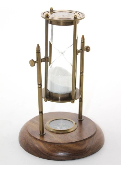 Pirinç Pusulalı Kum Saati Model 6