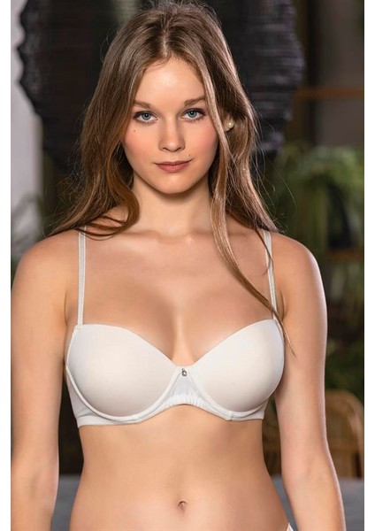 Arkası Çaprazlı Sütyen Ekru (MGP11180)